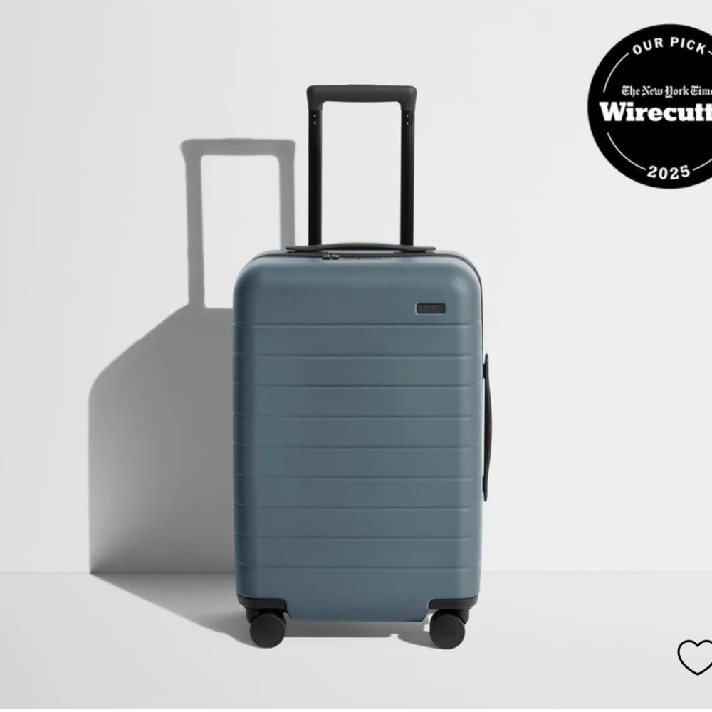 Away Coastal Blue Suitcase with Interior Compression System